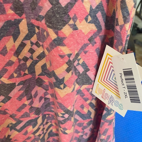 NWT 2XL Lularoe Perfect in heathered pink - Picture 4 of 4